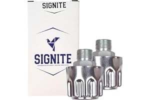 SIGNITE 2 Packs Hydraulics Breathers Cap 1" inch, Heavy Duty Breather Tank Oil Cap,Metal Vent Breather Cap for Reservoir Tank Filter, Gearboxes with 40 Micron Filtration Threaded Chrome Steel Alloy 1" NPT