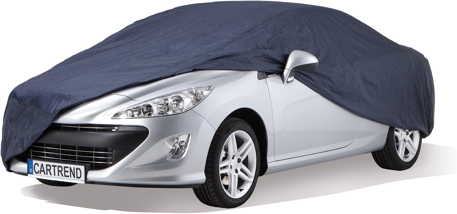 Cartrend Full car cover "New Generation", weatherproof, size L, polyester blue, for VW Passat and similar models - Image 3