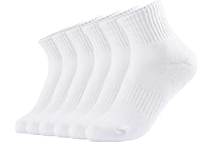 Athletic Socks Women Ankle Cushioned Running Socks 6 Pairs Thick Cotton Sports Socks