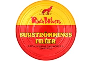 BEST NATURAL BY NJTRADING Surströmming Fillets - Fermented Herring Fillets in Traditional Tin