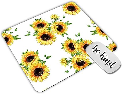 Amazon Co Jp Dikoer ひまわり マウスパッド ノートパソコン オフィス コンピューター装飾 かわいいゲームマウスパッド デザイン 滑り止めゴムマウスマット キングステッカー パソコン 周辺機器