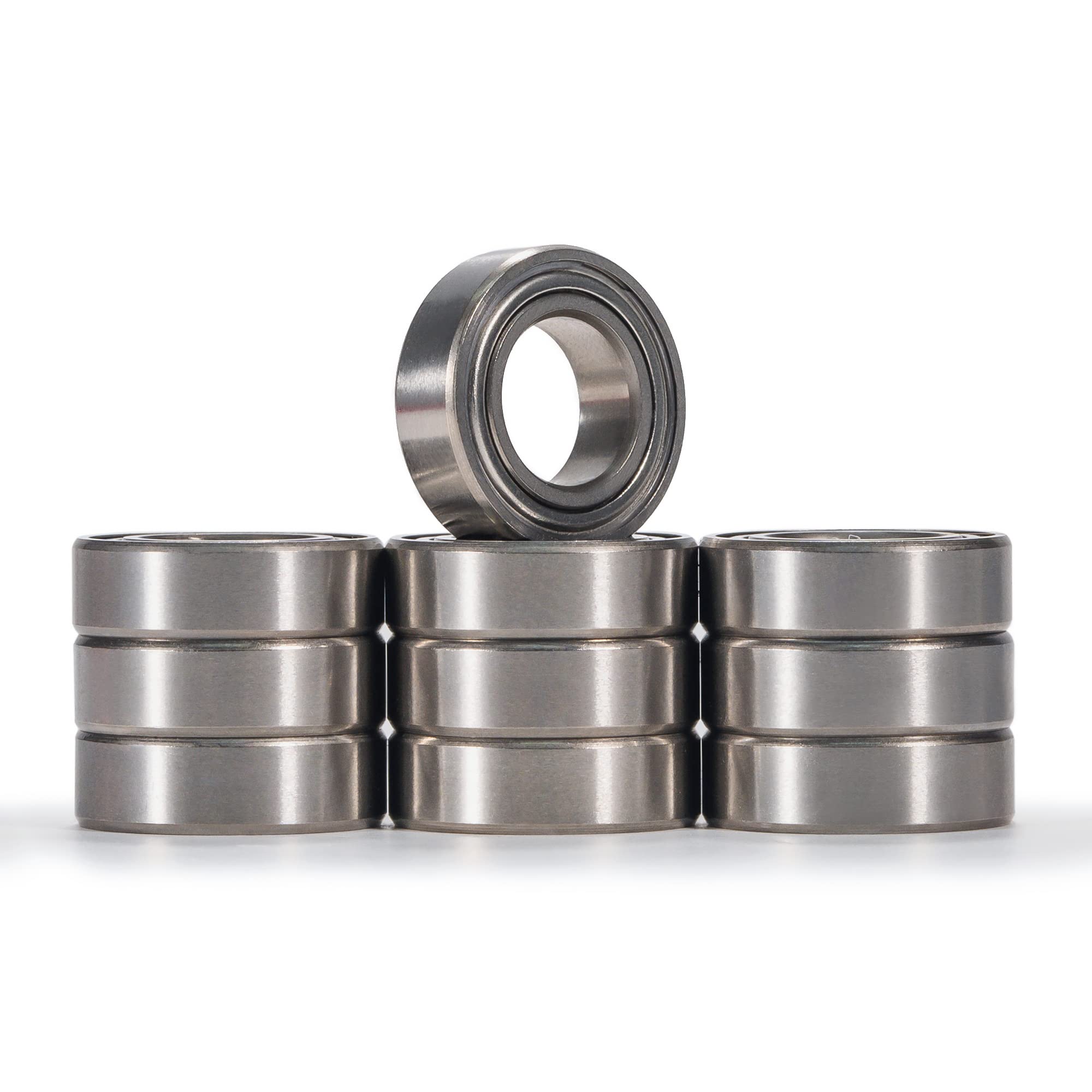 XIKE 10 Pcs MR137ZZ Mini Ball Bearings 7x13x4mm, Bearing Steel and Double Metal Seals, Pre-lubrication, MR137-2Z Deep Groove Ball Bearing with Shields.