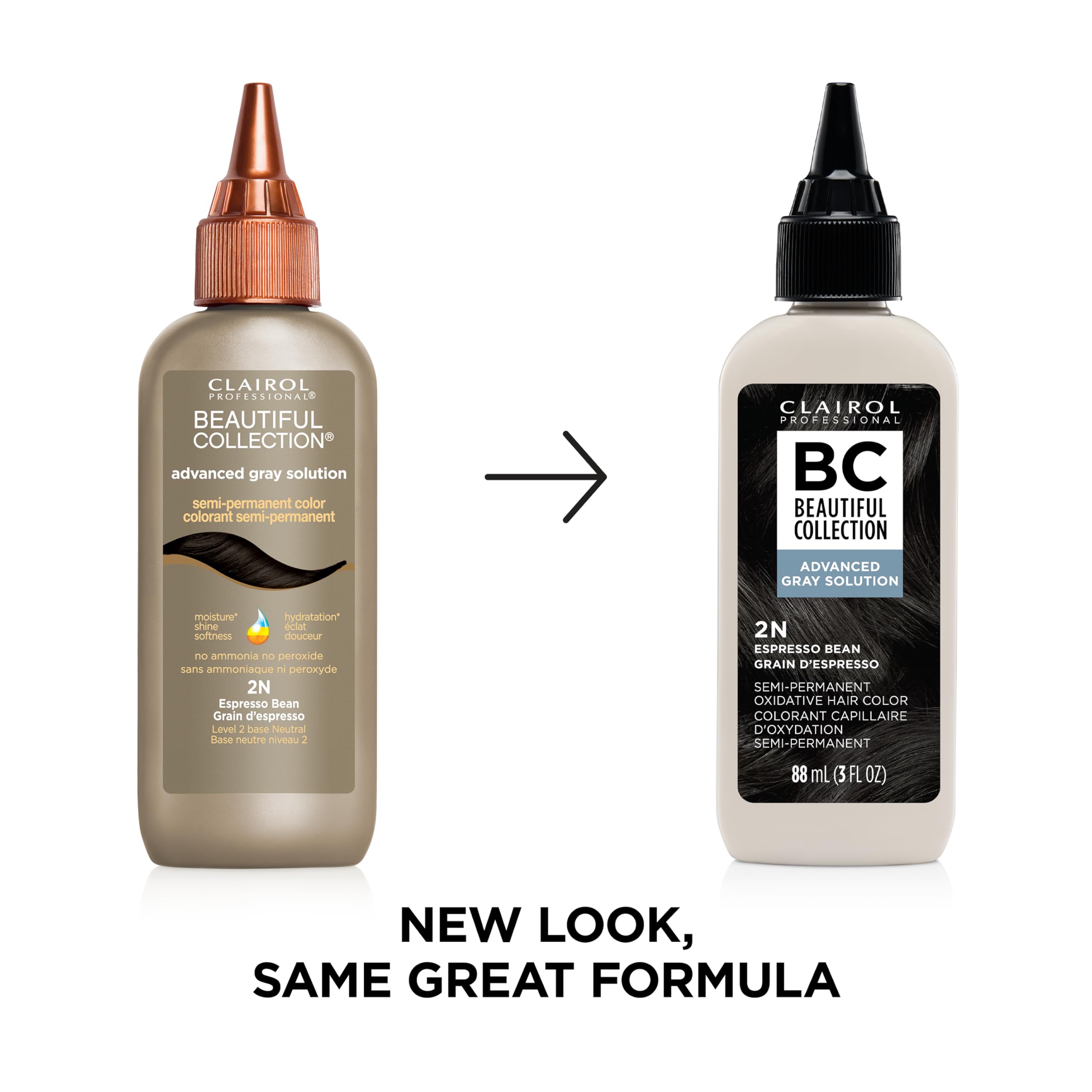 Clairol Professional Beautiful Collection Advanced Gray Solutions | Semi-Permanent Hair Color with Gray Coverage for All Hair Textures | Packaging May Vary