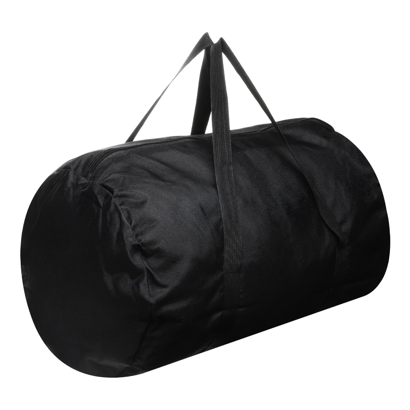 PATIKIL Outdoor Duffel Bags, 17.71 x 11.81 Waterproof Oxford Fabric Camping Storage Bag Foldable Luggage Bags with Zipper for Travel Sport, Black