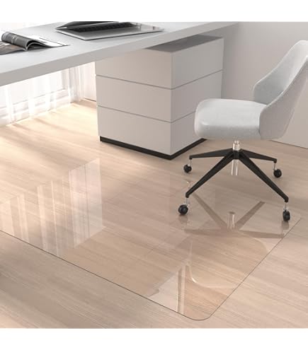 Modern Chair Mat Office Desk Glass Chair Mat Clear