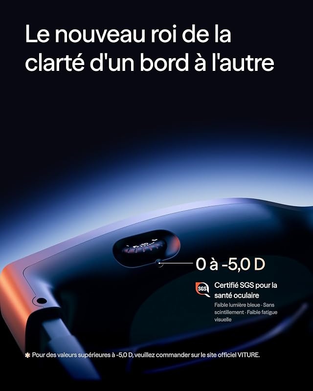 Pro 2 Lunettes XR/AR – UltraClarity 3.0 120 Hz, 1600 nits, 50° FOV — photo 5 sur 8