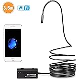 Depstech Wireless Endoscope, WiFi Borescope Inspection Camera 2.0 Megapixels HD Snake Camera for Android and IOS Smartphone, iPhone, Samsung, Tablet - Black(11.5FT)