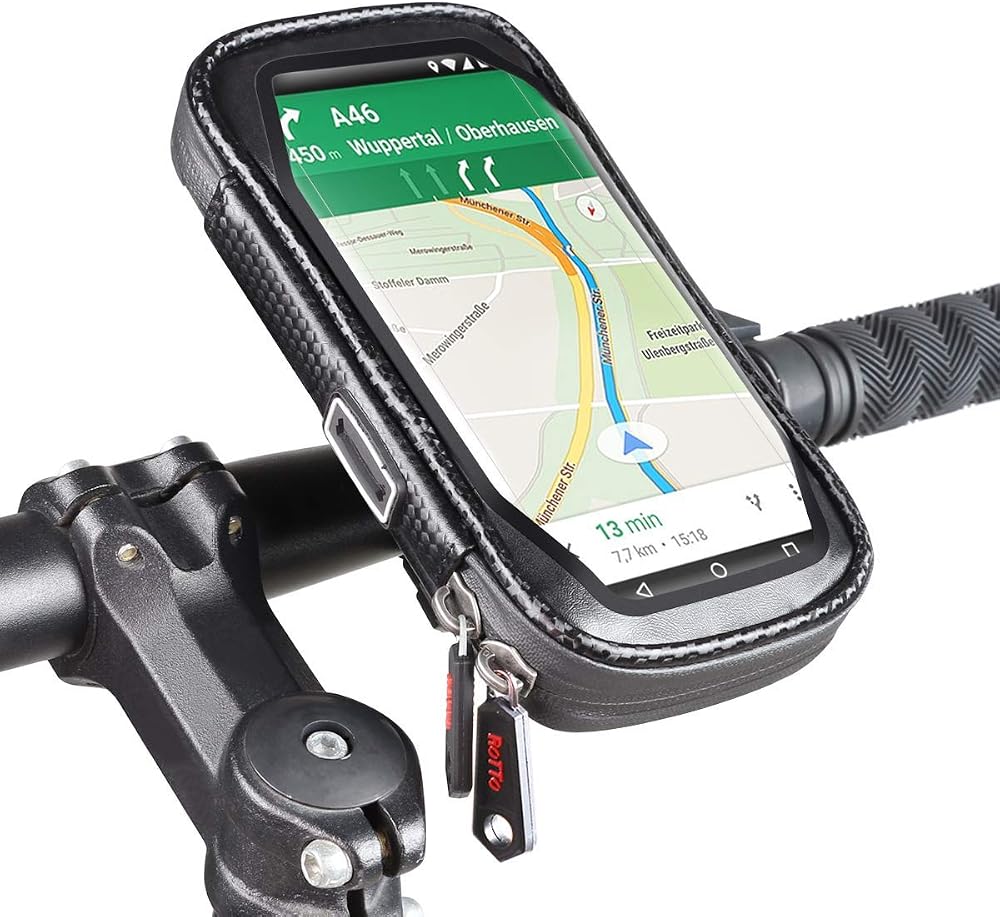 ROTTO Bike Phone Holder Waterproof Bicycle Mount 360° Rotation 3 Sizes