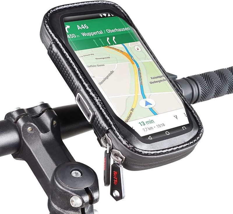ROTTO Bike Phone Holder Waterproof Bicycle Mount 360° Rotation 3 Sizes