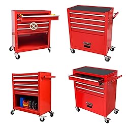 ChicFurnit 4 Drawer Rolling Tool Chest,Tool Storage