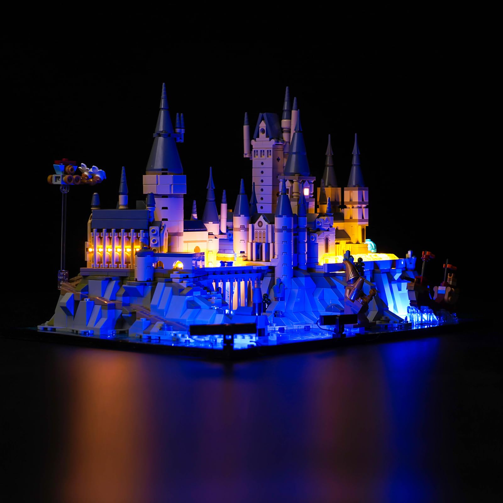 LocoLee Led Light Set Compatible with Lego 76419 Hogwarts Castle and Grounds Led Decoration Lighting Kit Compatible with Lego 76419 Building Blocks Model,Only Lights Set,No Model — image 1