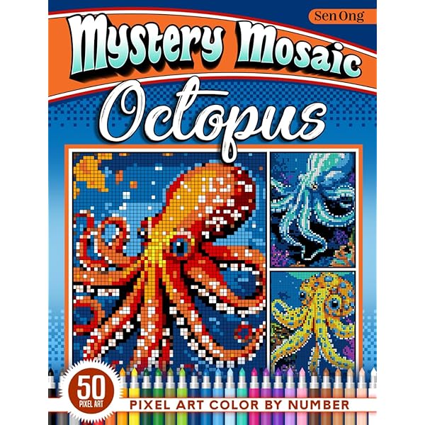 Amazon.com: Eerie Clowns Mystery Mosaics Color by Number: 50 Pixel