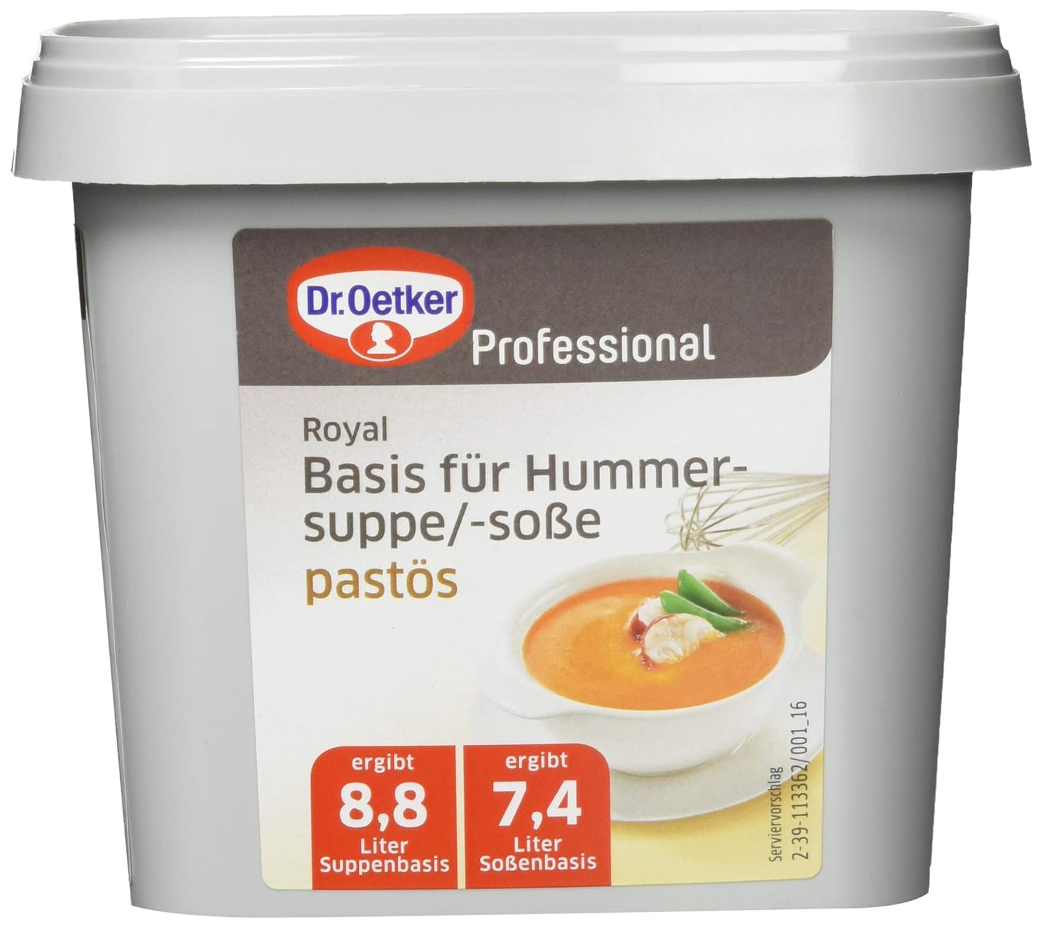 Dr. Oetker Professional Pastöse Basis für Hummersuppe/-soße, Paste in ...