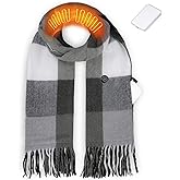 EN'DA professional Rechargeable Heated Scarf for Women and Men,Electric Scarves with Battery