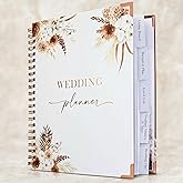 Beautiful Boho Wedding Planner Book and Organizer - Enhance Excitement and Makes Your Countdown Planning Easy - Unique Engagement Gift for Newly Engaged Couples, Future Brides and Grooms,9 X 11 inches