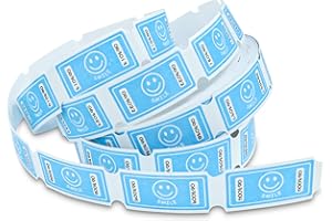 GICARE Raffle Tickets Single Roll, Smile Tickets Roll Ticket for Events, Entry, Class Reward, Fundraiser & Prizes Roll of 1000 Tickets Single Blue