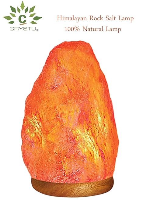 Crystu Himalayan Rock Salt Lamp in Natural Uneven Shape for Positive Energy, Vastu, Healing, Peace, Harmony, Purification, Best Wellness Gifting Option Salt Lamp