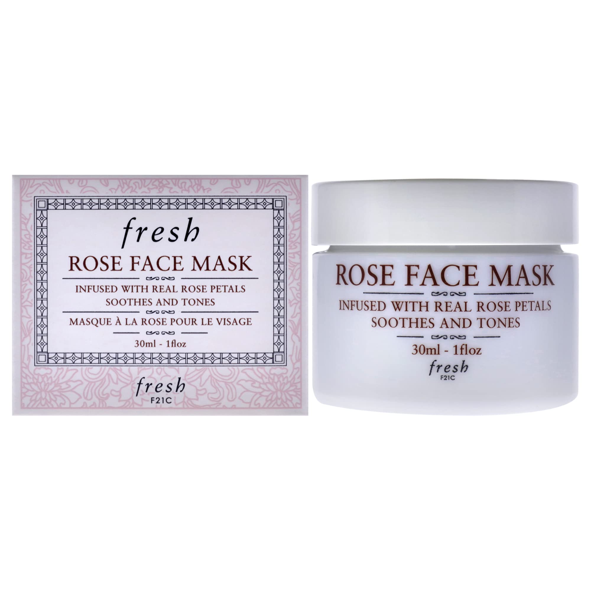 Fresh Rose Face Mask For Women 1 oz Mask