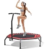 Wonlink 40"/48" Rebounder Trampoline for Adults with Bungee Cords, Exercise Rebounder for Adults Indoor/Outdoor Workout, Max Load 450/550 LBS
