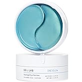 Gel Lab REGLOW Hyaluronic Acid & Caffeine Korean Skincare Eye Patches for Puffy Eyes, Dark Circles, and Wrinkles - Hydrating Under Eye Mask - 60 Gel Patches