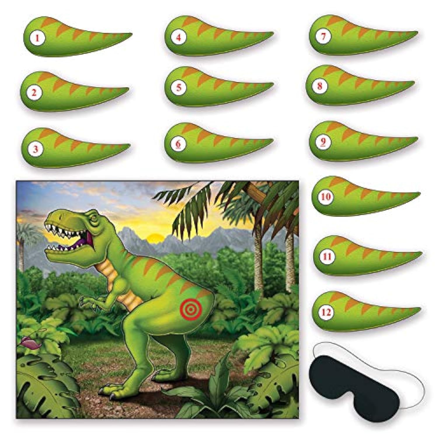 Photo 1 of Beistle Pin The Tail On The Dinosaur Game