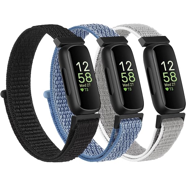 Ecogbd Cinturino di ricambio Elastico compatibile con Fitbit Inspire 3/Inspire 2/Inspire/Inspire HR/Ace 3/Ace 2,Cinturini Sportiva in Tessuto di Nylon Traspirante Morbida e Regolabile per Donna Uomo
