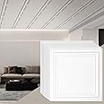 VEVOR 20in x 20in Drop Ceiling Tiles (16-Pack), Easy Installation/Cutting Plastic Glue-up, Covers 44 Sq. Ft, Basement Ceiling Covering for Home/Office Decoration