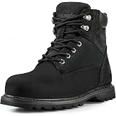 TINLIMHOM Comfort Work Boots for Men Steel Toe/Soft Toe Boots Water Resistant and Slip Resistant safety Boots for men &amp; botines para hombre for Factory Workers