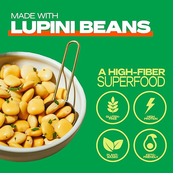 KAIZEN FUSILLI PROTEIN PASTA, 20G PROTEIN, LOW CARB (6G NET CARBS), KETO-FRIENDLY, GLUTEN-FREE, PLANT-BASED LUPINI NOODLES, HIGH FIBER, 8 OUNCE, PACK OF 3
