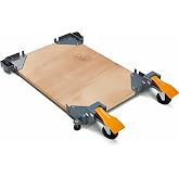BORA PM-1100 Mobile Base Kit, Universal Adjustable Tool Base | Universal adjustable mobile base for shop equipment and drill press, table saws and woodworking tools