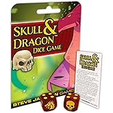 Steve Jackson Games Skull and Dragon Dice Game, Push Your Luck Dice Game | for 2+ players, Ages 14+, A quick push-your-luck dice game!, Every roll gets harder, but good choices let you limit your risk