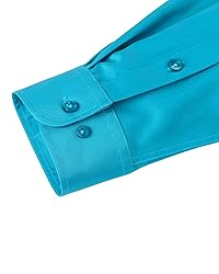 J.VER Men's Dress Shirts Solid Long Sleeve Stretch