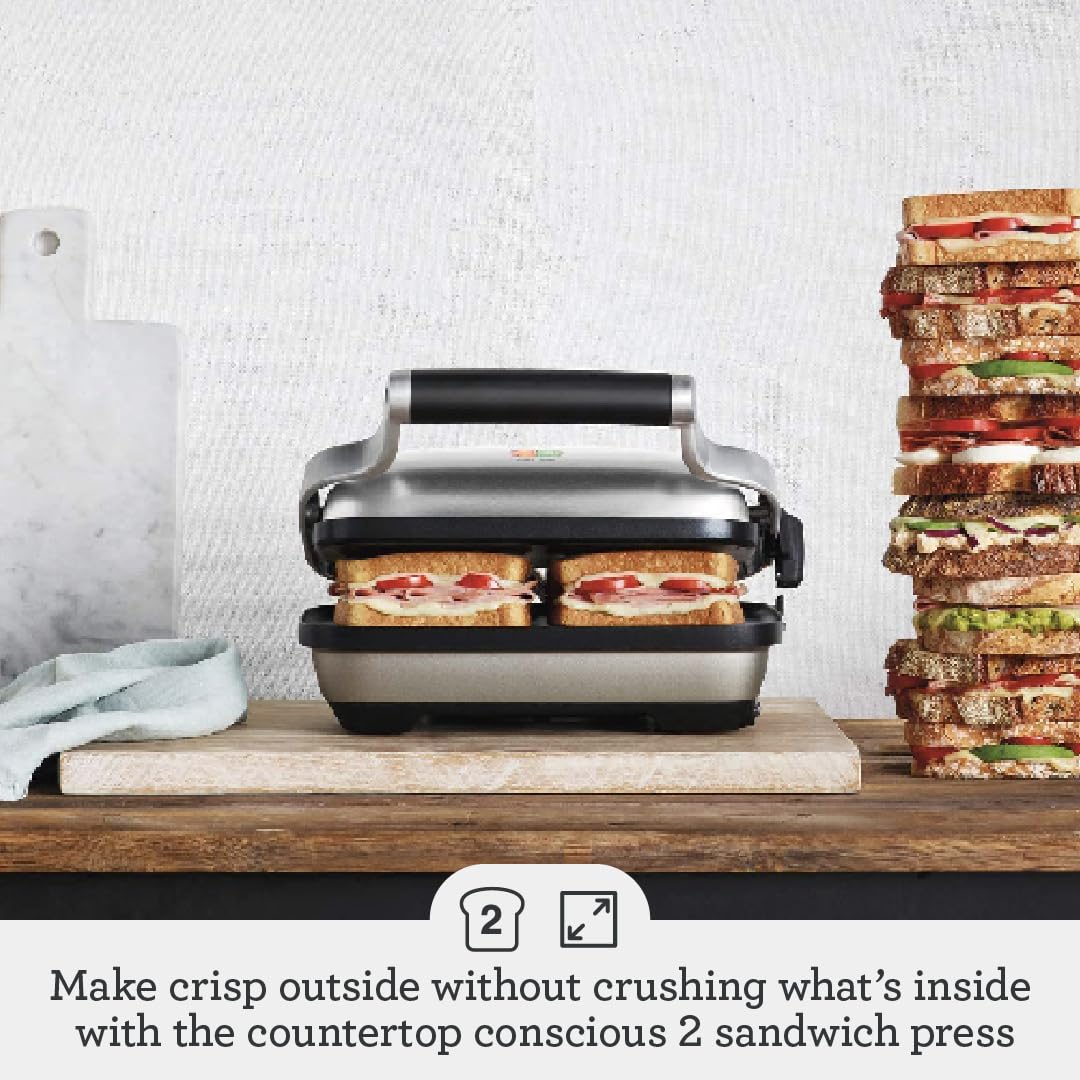 Breville the Perfect Press? Panini Press, BSG600BSS, Brushed Stainless Steel