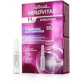 GEROVITAL EVOLUTION Hyaluronic Acid Serum for Face - Moisturizer, Regenerating, Hydrating, Anti-Wrinkle, Anti-Aging with SOD for Fine Lines and Increased Skin Elasticity, 10 Vials x 2ml