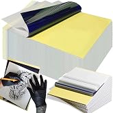 Emalla Tattoo Transfer Paper 100 Sheets Thermal Stencil Paper for Tattooing | A4 Professional Tracing Paper with Crisp Transfer 4 Layer Printer Paper 8.27" x 12" Tattoo Supplies for Studios &amp; Beginners