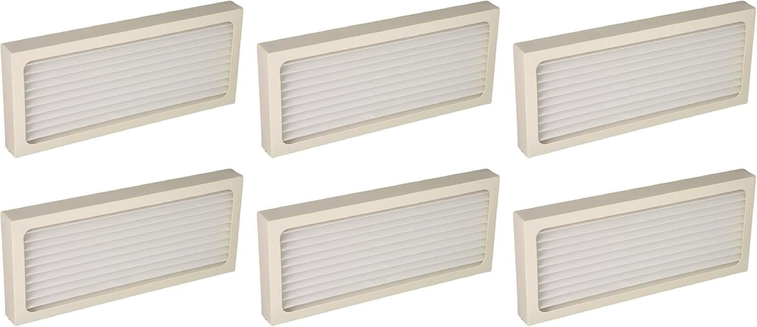 Nispira Air Filter Replacement Compatible with Hamilton Beach TrueAir Ultra Quiet True Air Purifier 04386A, 04383 04385 04384 990051000, 6 Packs