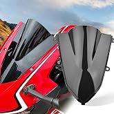 WindScreen Windshield Windproof Protector for CBR500R CBR400R 2019-2025 | Tinted Smoke Windproof Protector Front Fairing Wind Deflector compatible with HONDA CBR 500 R CBR 500R CBR 400 R Accessories