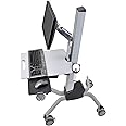 Ergotron – Neo-Flex Rolling Computer Cart, Mobile Standing Desk Workstation – Monitor, Grey