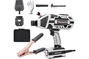 PIONEVOX Welding Machine 110V, Handheld Welder with IGBT Inverter 6 Variable Current Adjustment, Electric Welder Machine Kit with Welding Mask, ARC Portable Welder Gun with Gloves for 3/32"-1/8"