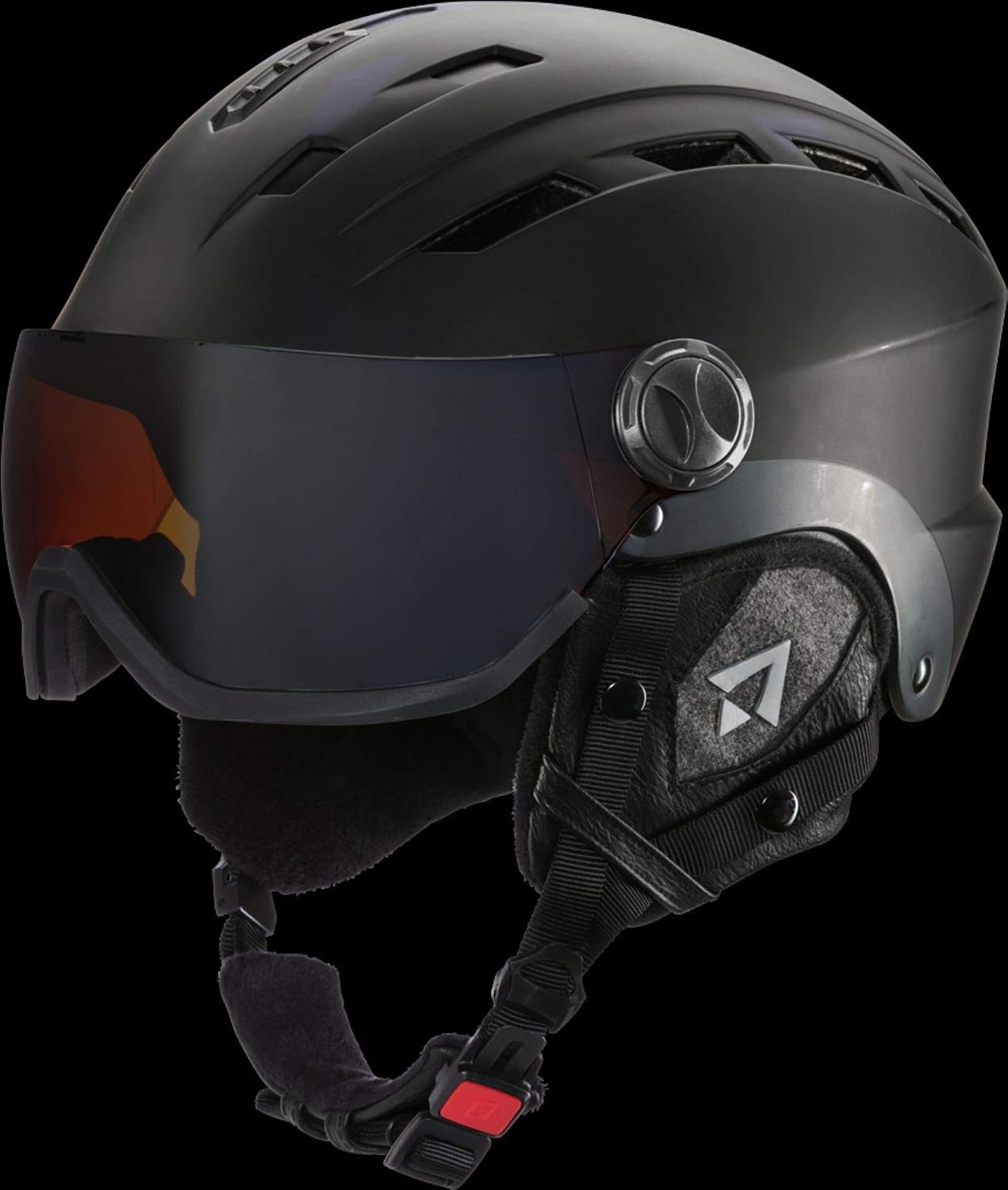 Tecnopro Men Titan Photochromic ski helmet Ski Helmet - Black/Chrome, M/L - Image 4