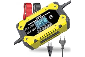 12V 6A Battery Charger for Honda FourTrax Foreman 2009-2024 — Intelligent Car & Motorcycle Battery Charger with LCD Display, 