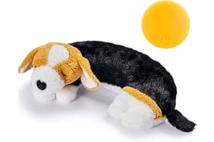 Extragele Puppy Toys, Heartbeat Toy for Puppy Dog Anxiety Relief, Heartbeat Stuffed Animal for Comfort Sleep Aid Crate Training Calming Aid, Puppy Essentials Gifts
