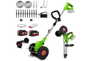 Cordless Weed Wacker,Battery Powered Weed Wacker 3 in 1 Rechargeable Weed Wacker Electric for Lawn Garden Yard