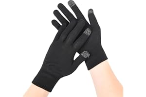 Donfri Touchscreen Cotton Moisturizing Gloves for Dry Hands Sleeping, Breathable Spa Gloves for Eczema and Overnight Lotion, 
