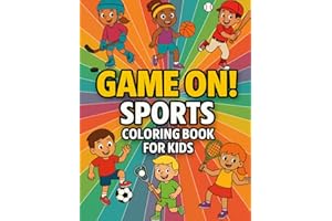Game On! Sports Coloring Book for Kids: Includes Soccer, Tennis, Track, Lacrosse, and More – Diverse Athletes, Exciting Crowds, and Big Game Moments (Snuggle Moose Art Coloring Books)