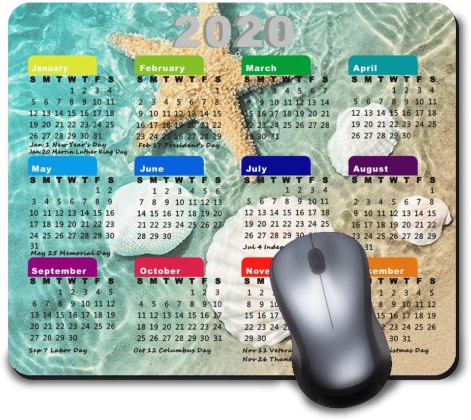 amazon-2020-calendar-mouse-pad-with-holidays-gaming-mousepad-with-non-slip-rubber-base