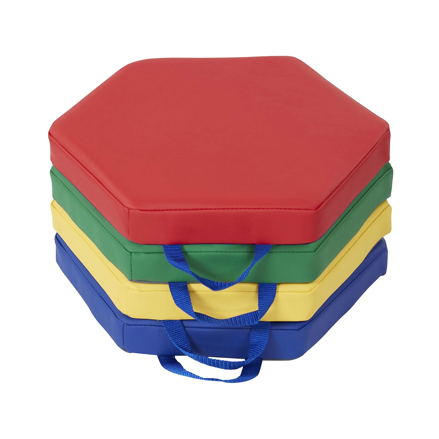 SoftScape Hexagon Floor Cushions with Handles for Flexible Seating