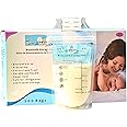 Comfydaya Safeshield Breastmilk Storage Bags (100 Count). Ready to Use. Presterilize, BPA Free, BPS Free, Leak Proof, Double Zipper, Self Standing, Super Strong and Food Grade Material Breast Milk Bag