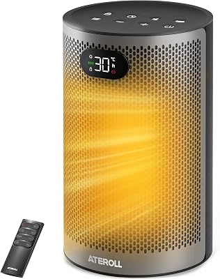 Calefactor Bajo Consumo 1500W, 3 Modos Calefactor Cerámico PTC