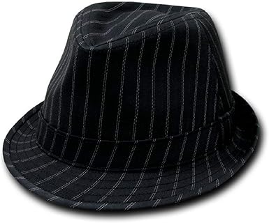 pinstripe fedora hat
